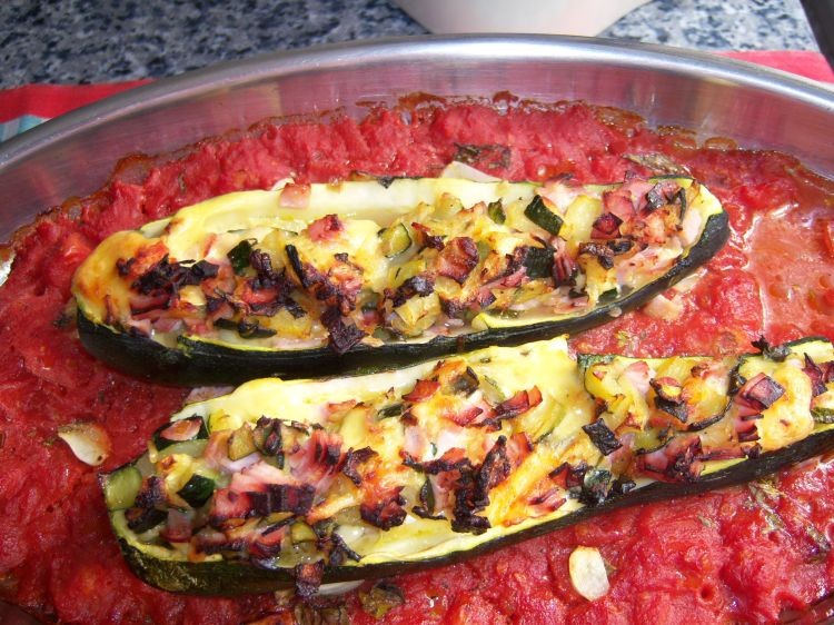 Foto Gefüllte Zucchini