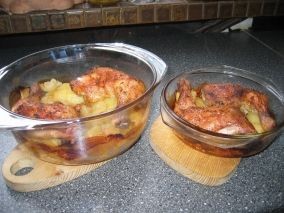 Foto Hähnchen im Glas