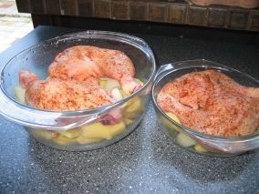 Foto Hähnchen im Glas