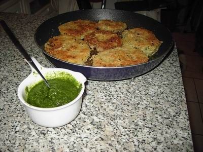 Foto Gebratener Kohlrabi mit Kräuterpaste