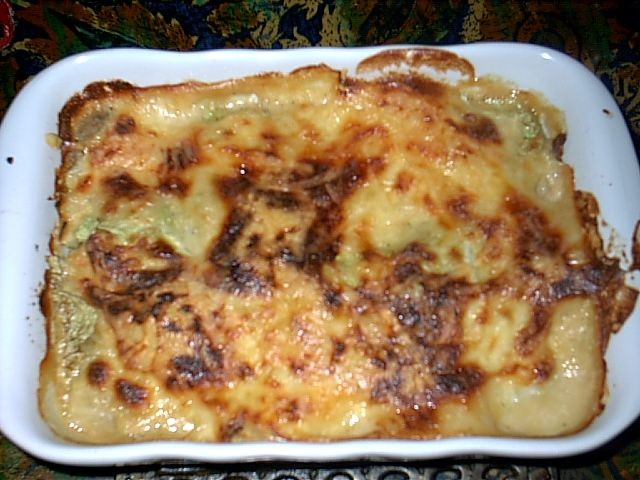 Foto Chinakohlauflauf mit Bechamelsoße