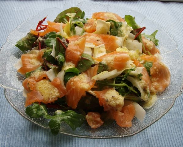Salat mit Räucherlachs und Orangendressing | Ein Kochmeister Rezept