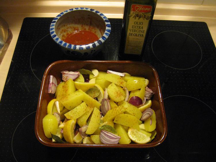 Foto Kreolische Kartoffelspalten