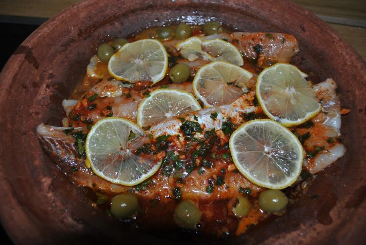 Fisch Tajine TAJINE BIL HOOT Ein Kochmeister Rezept