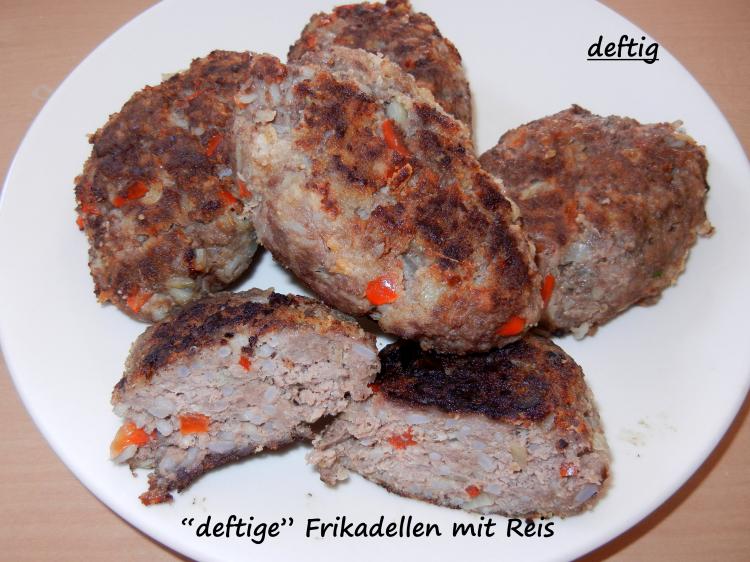 &amp;quot;deftige&amp;quot; Frikadellen mit Reis | Ein Kochmeister Rezept