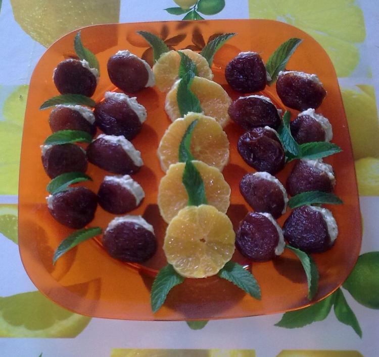 Foto Zimtaprikosen mit Ricottafüllung