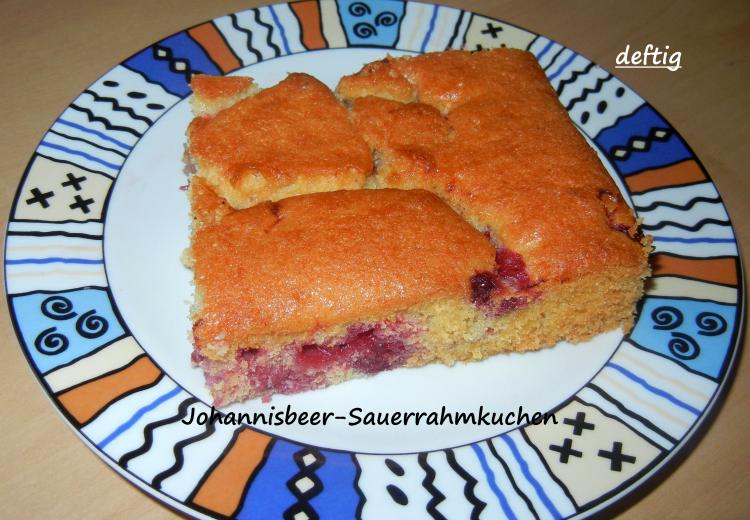 Johannisbeer-Sauerrahmkuchen | Ein Kochmeister Rezept