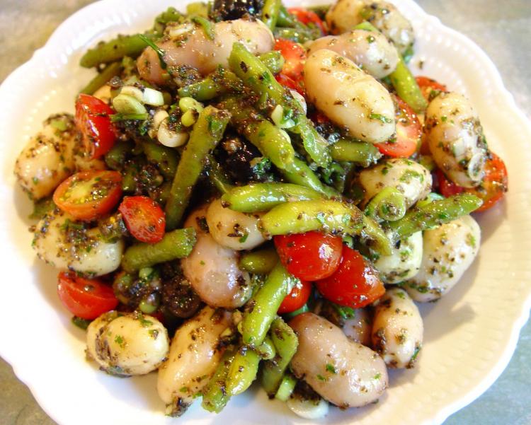 Prinzessbohnen-Salat mit Olivensauce | Ein Kochmeister Rezept