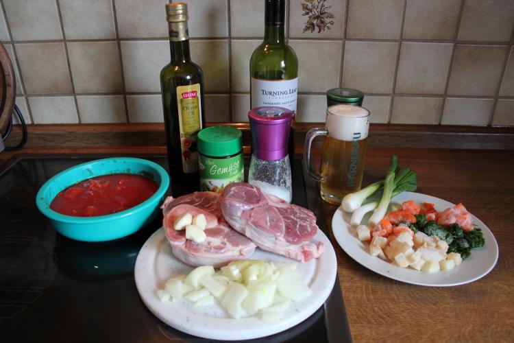 Foto Ossobuco, Geschmorte Kalbshaxe