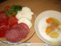Foto für "deftige" Mozzarella Sandwich