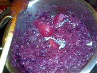 Foto für Gebratene Entenkeulen auf Birnen-Rotkohl