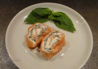 Foto für Lachsröllchen mit Limettenricotta gefüllt